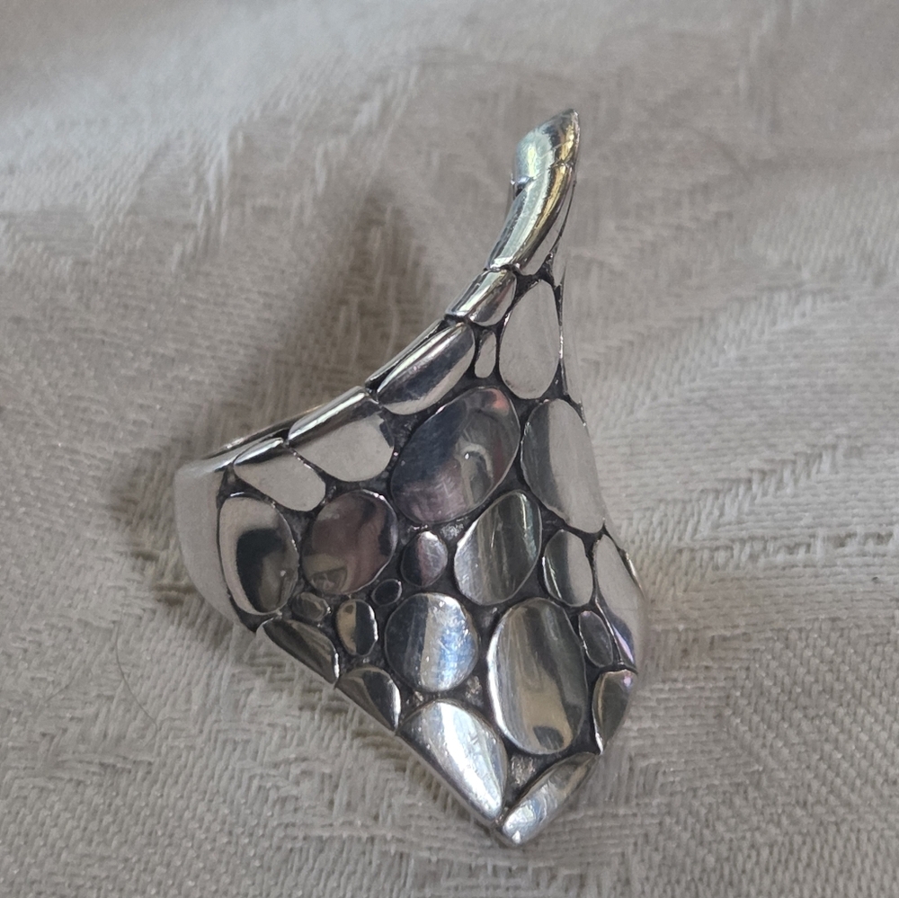 John Hardy Kali Contour Ring, SS, Size 7 - Picture 4 of 9